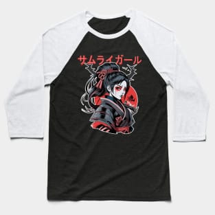 Samurai Girl Baseball T-Shirt